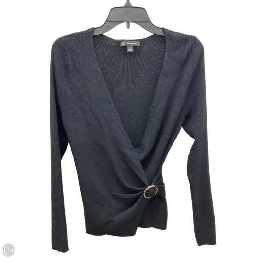 Top Long Sleeve By Inc In Black, Size: Xl