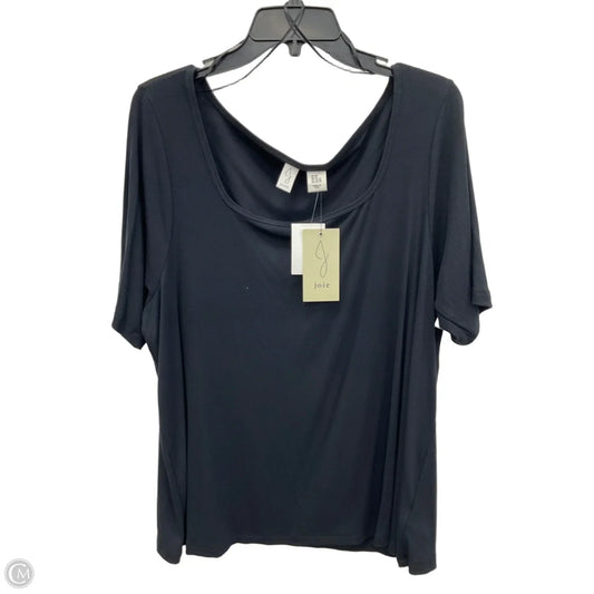 Top Short Sleeve Basic By Joie In Black, Size: 2x
