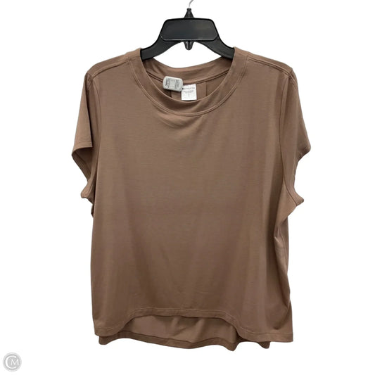 Athletic Top Short Sleeve By Athleta In Brown, Size: Sp