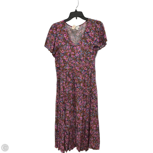 Dress Casual Maxi By J. Crew In Floral Print, Size: M