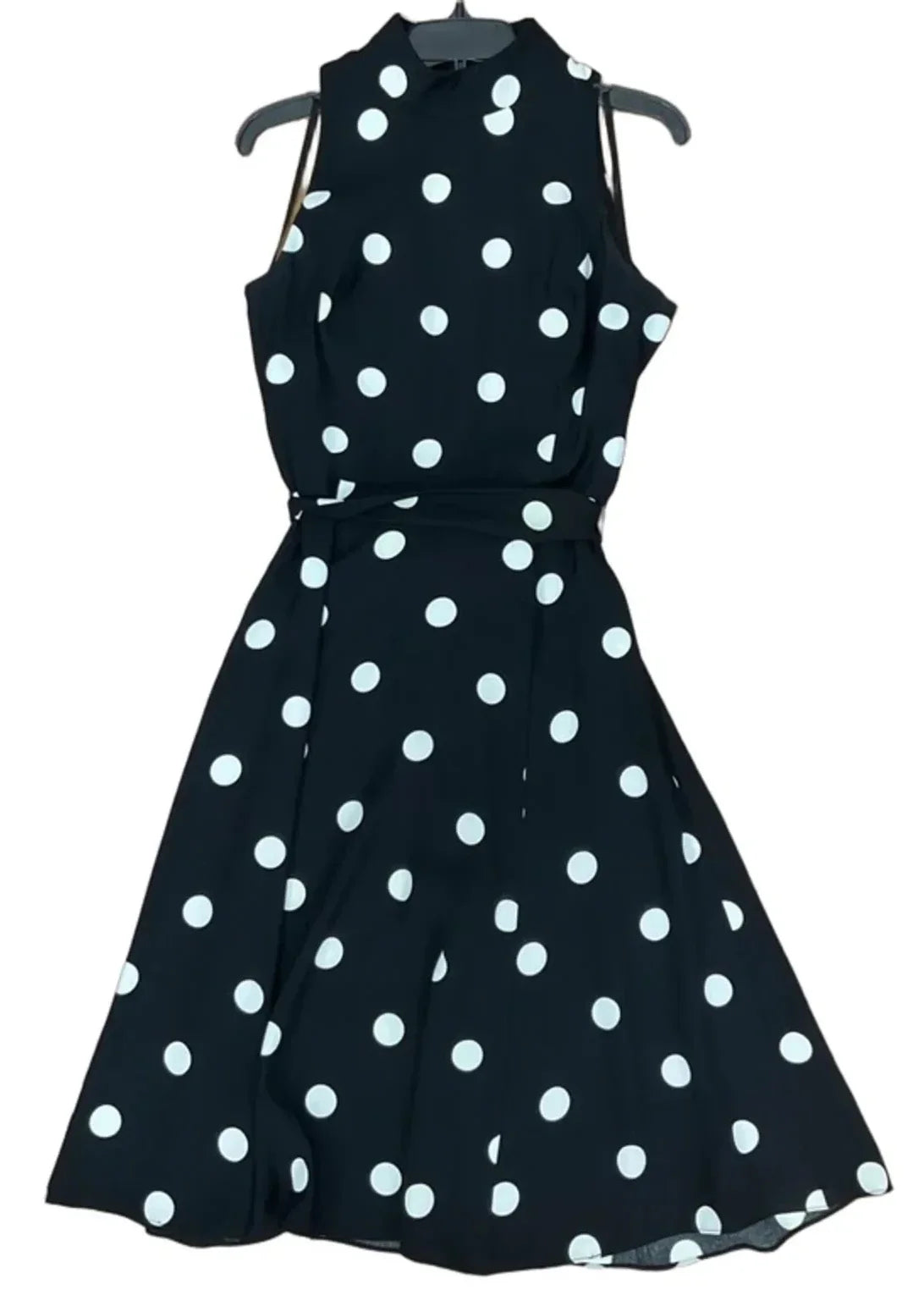 Dress Casual Midi By Lauren By Ralph Lauren In Polkadot Pattern, Size: M