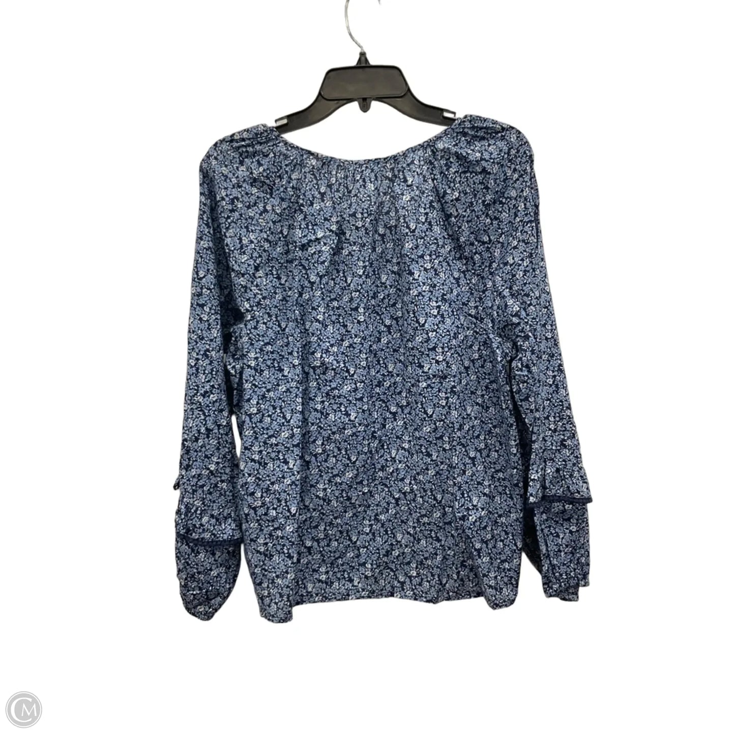 Top Long Sleeve By J. Crew In Blue, Size: L