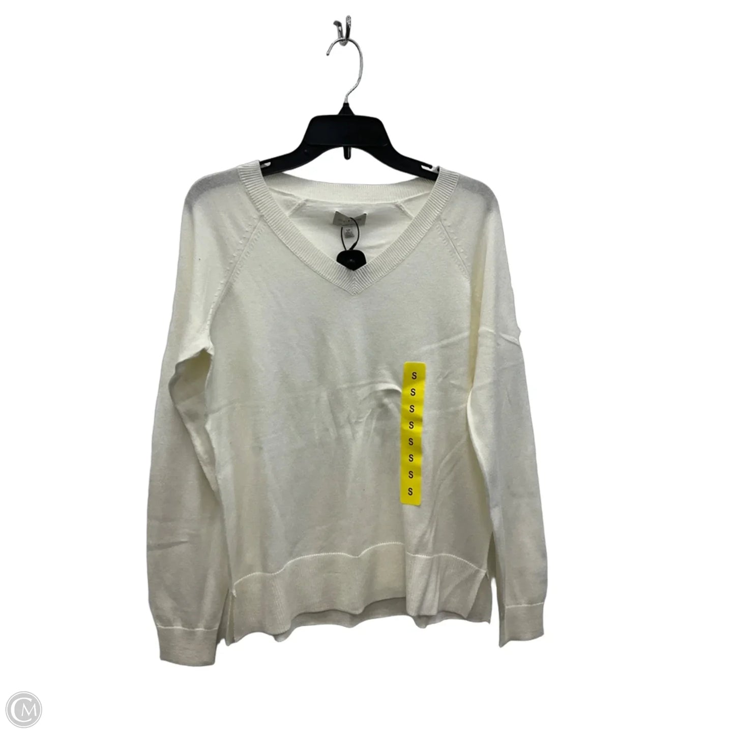 Top Long Sleeve By Lucky Brand In White, Size: S