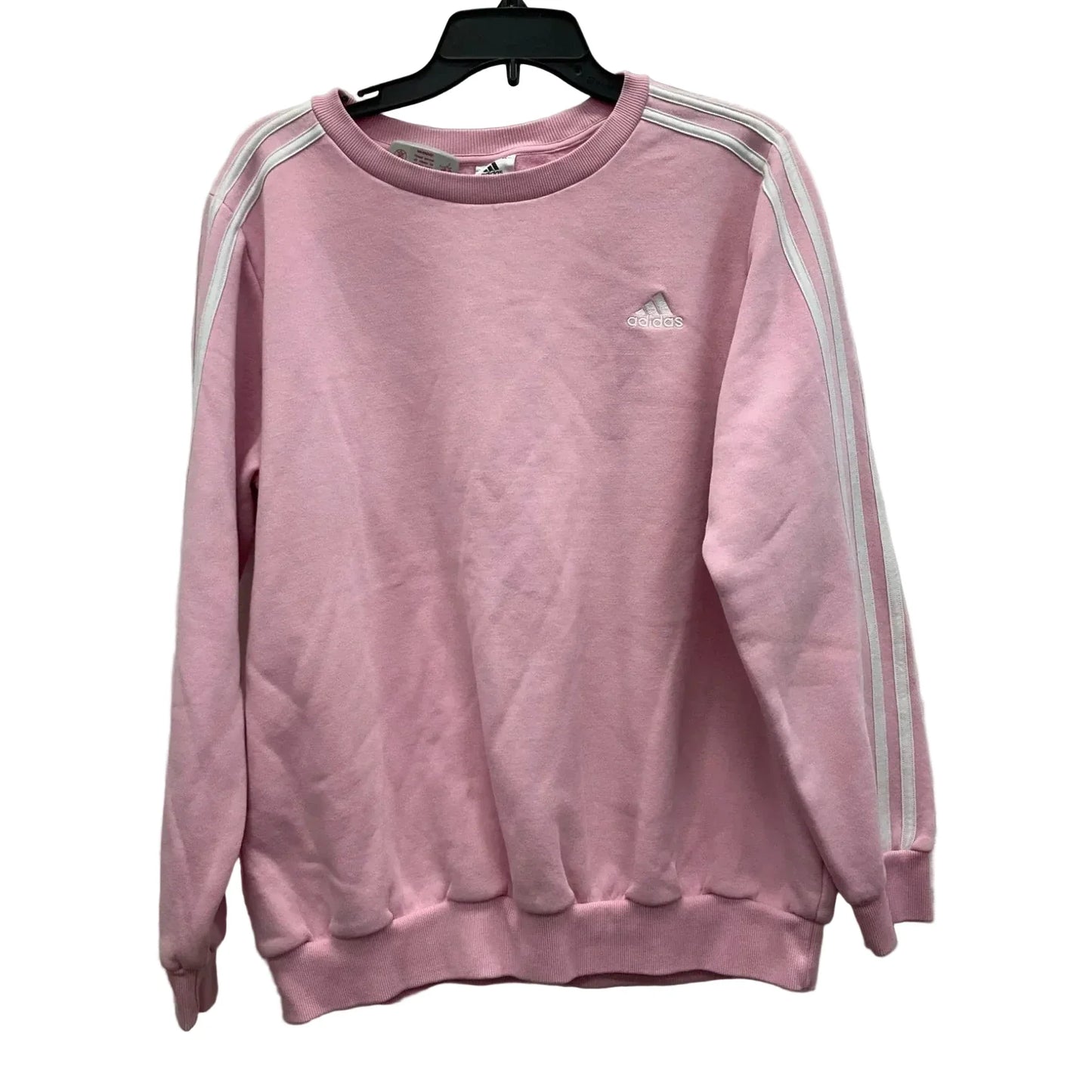 Athletic Top Long Sleeve Crewneck By Adidas In Pink, Size: 1x