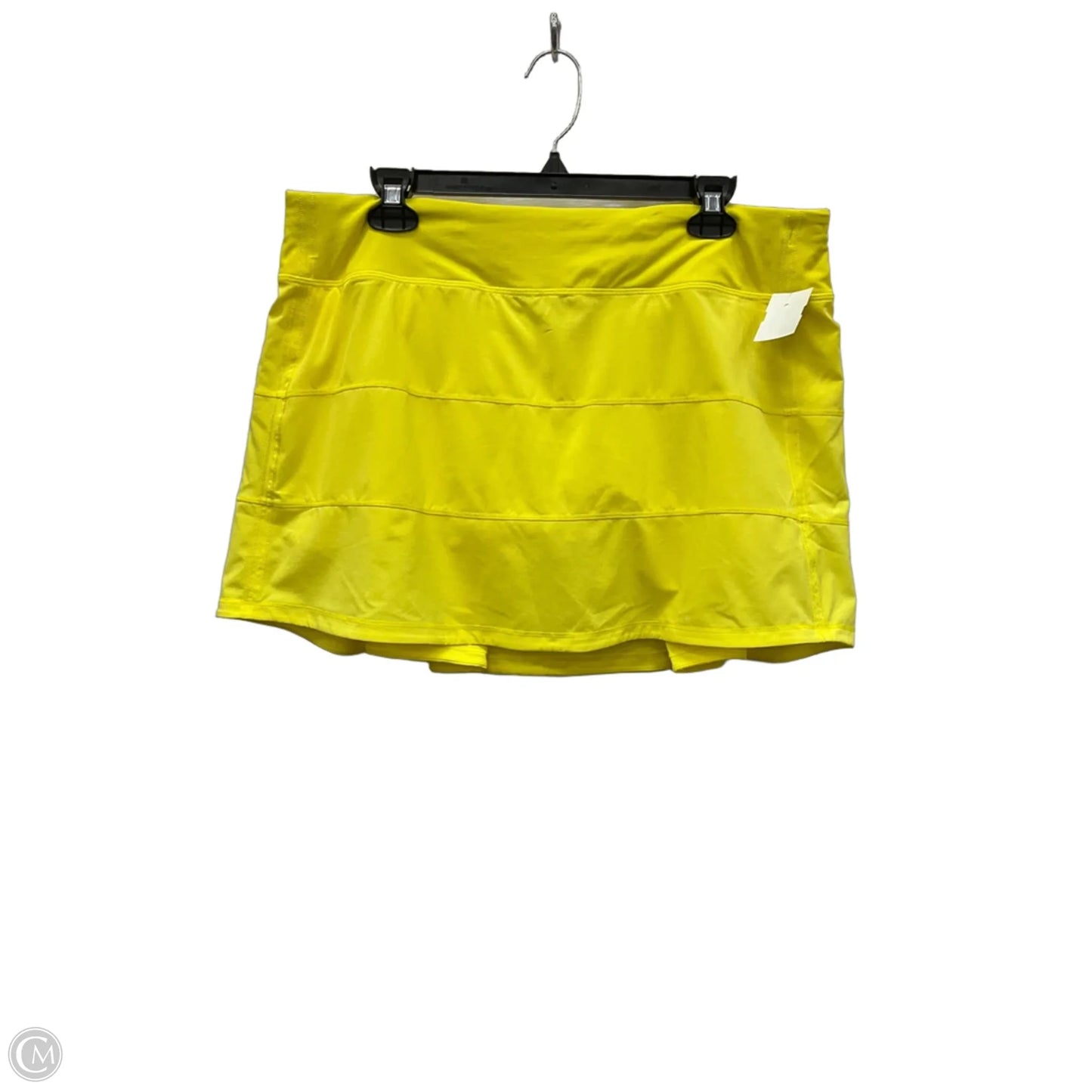 Athletic Skort By Lululemon In Yellow, Size: 12