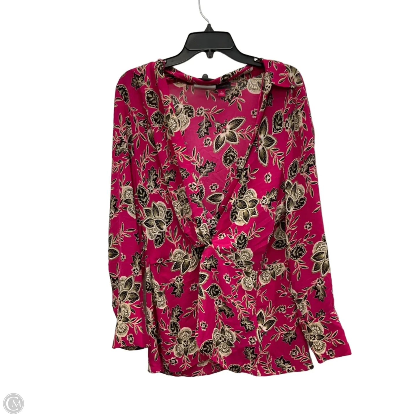Top Long Sleeve By Vince Camuto In Pink, Size: Xl