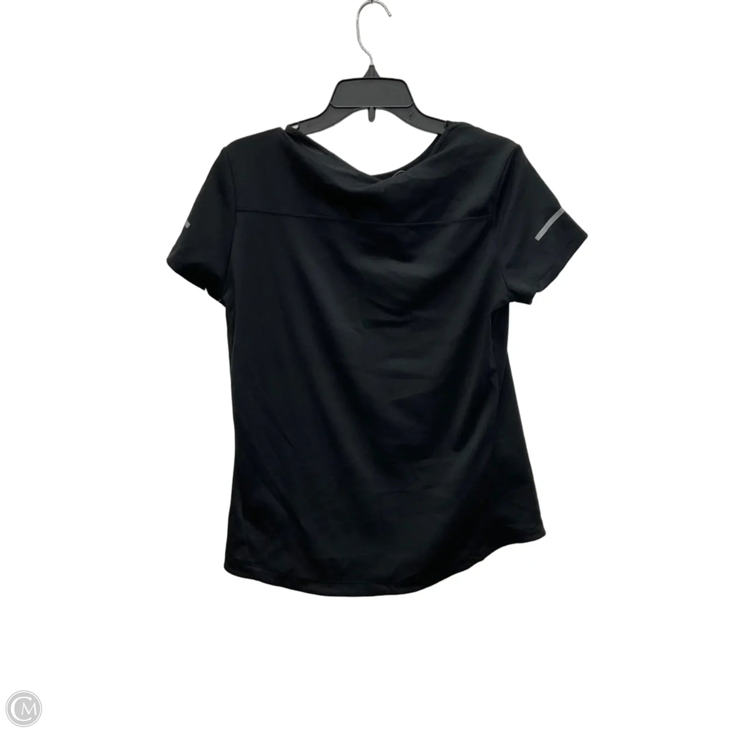 Athletic Top Short Sleeve By Adidas In Black, Size: L