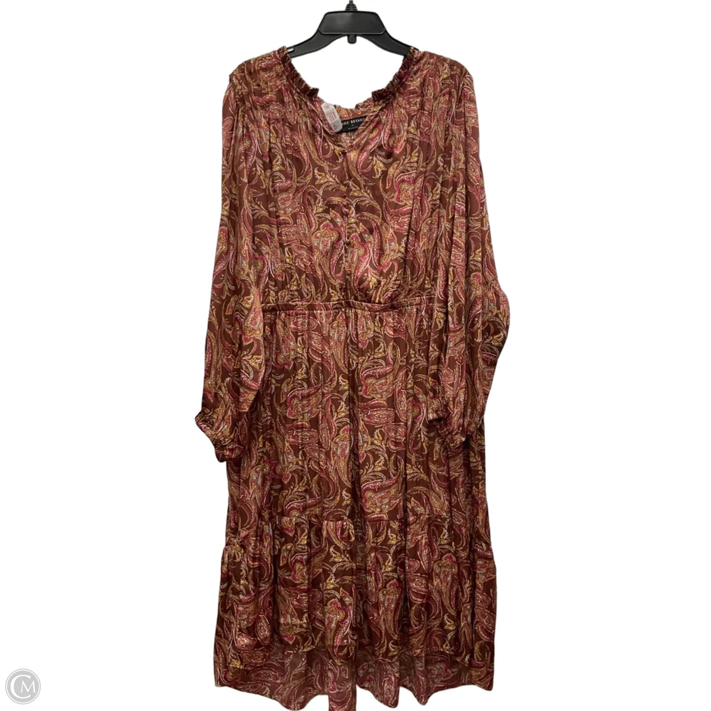 Dress Casual Maxi By Lane Bryant In Brown, Size: 2x