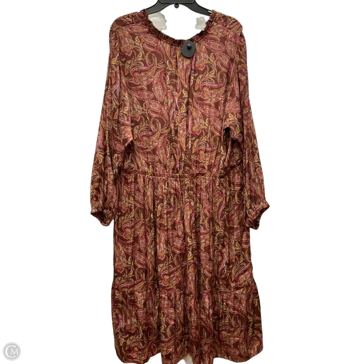 Dress Casual Maxi By Lane Bryant In Brown, Size: 2x