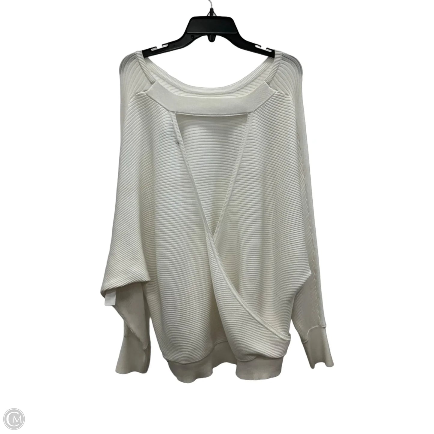 Top Long Sleeve By Express In White, Size: Xl