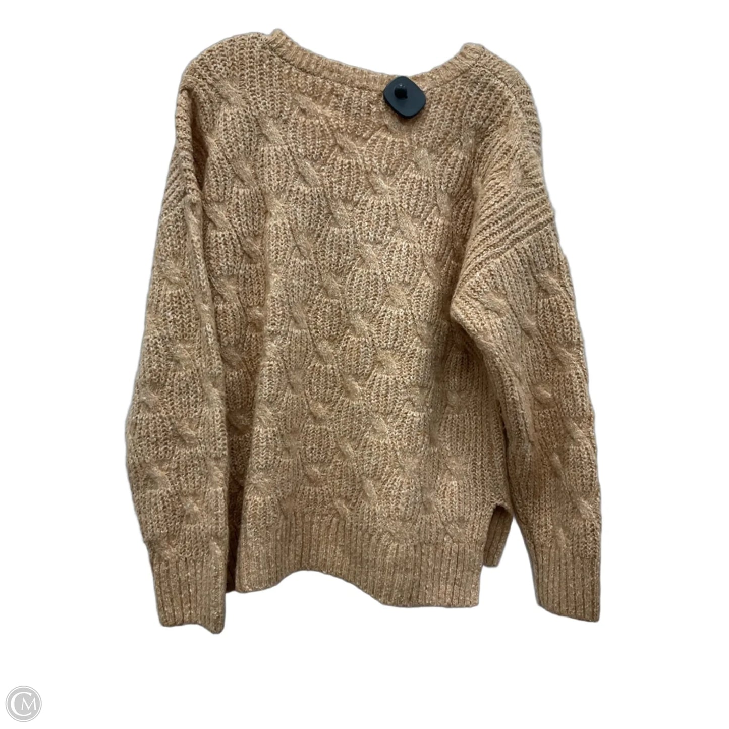 Sweater By Lucky Brand In Tan, Size: L
