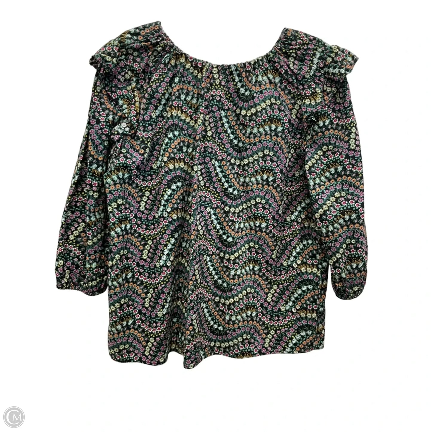 Top Long Sleeve By Loft In Floral Print, Size: L