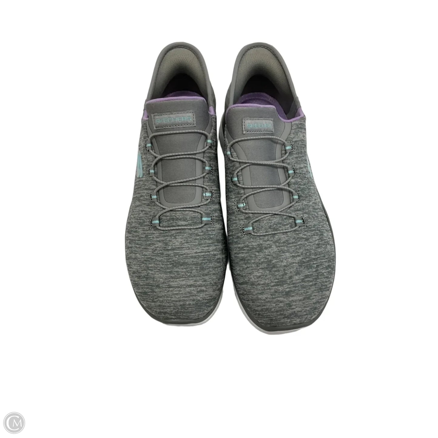 Shoes Athletic By Skechers In Grey, Size: 9