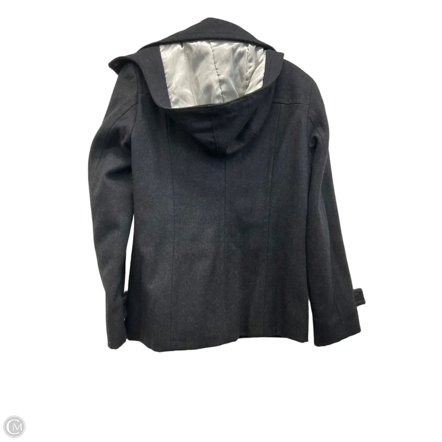 Coat Peacoat By Calvin Klein In Grey, Size: S