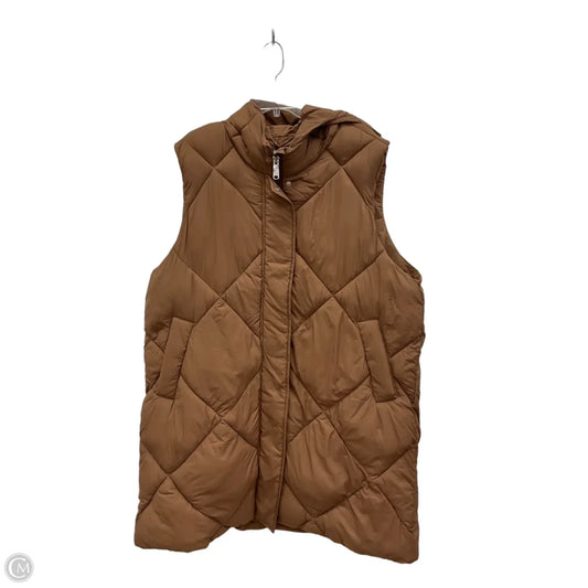 Vest Puffer & Quilted By Sam Edelman In Tan, Size: Xxl