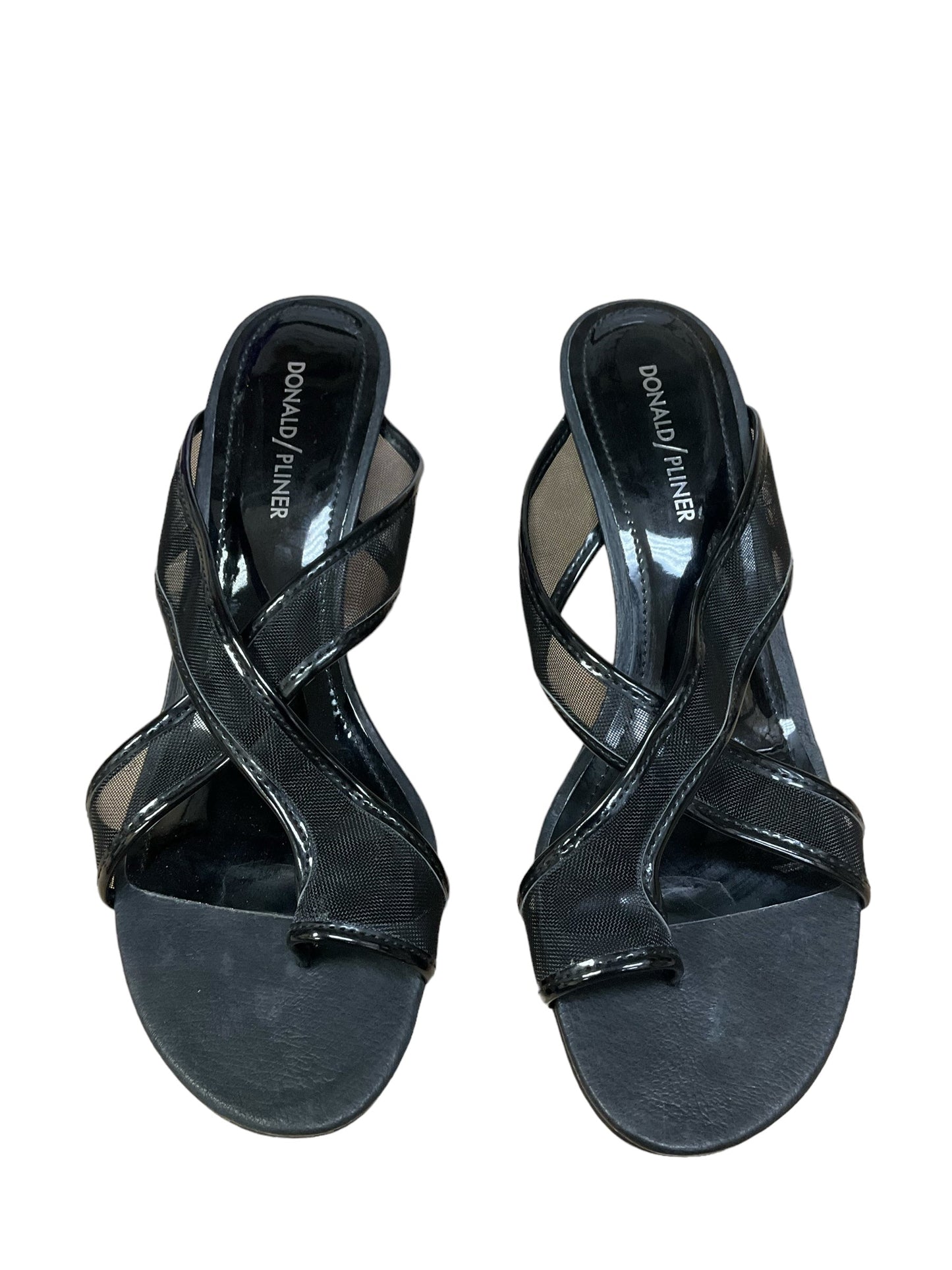 Black Sandals Designer Donald Pliner, Size 9