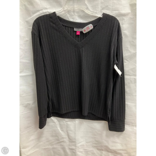 Top Long Sleeve By Vince Camuto In Black, Size: Xs