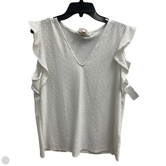 Top Sleeveless By Michael By Michael Kors In White, Size: L