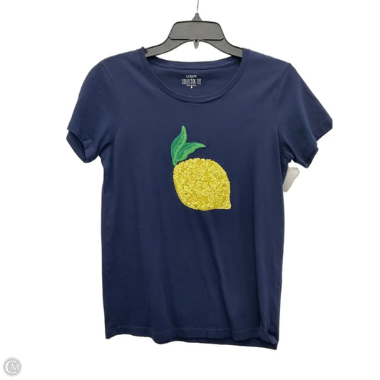 Top Short Sleeve By J. Crew In Navy, Size: S