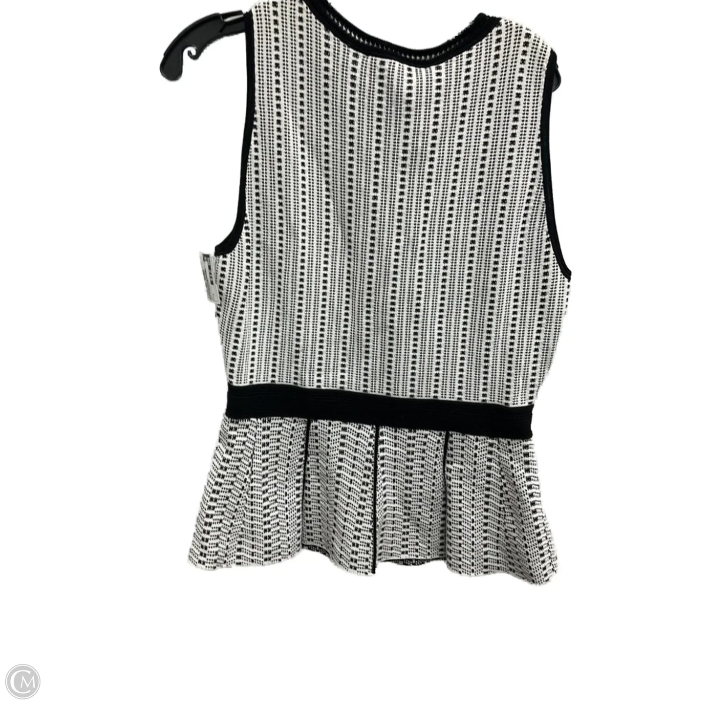 Top Sleeveless By White House Black Market In Black & White, Size: M