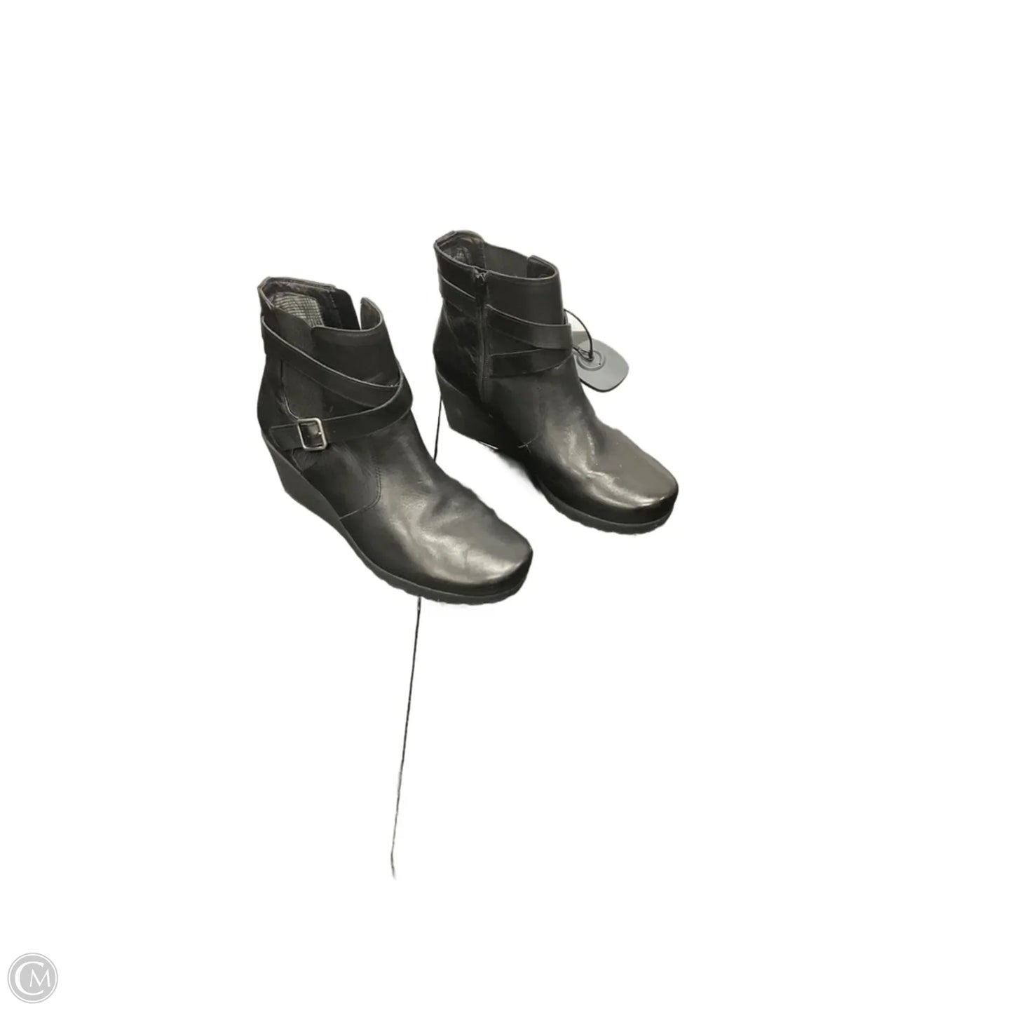 Boots Ankle Heels By Abeo In Black, Size: 9.5