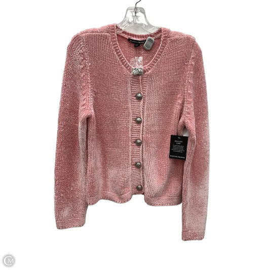 Cardigan By Boston Proper In Pink, Size: M