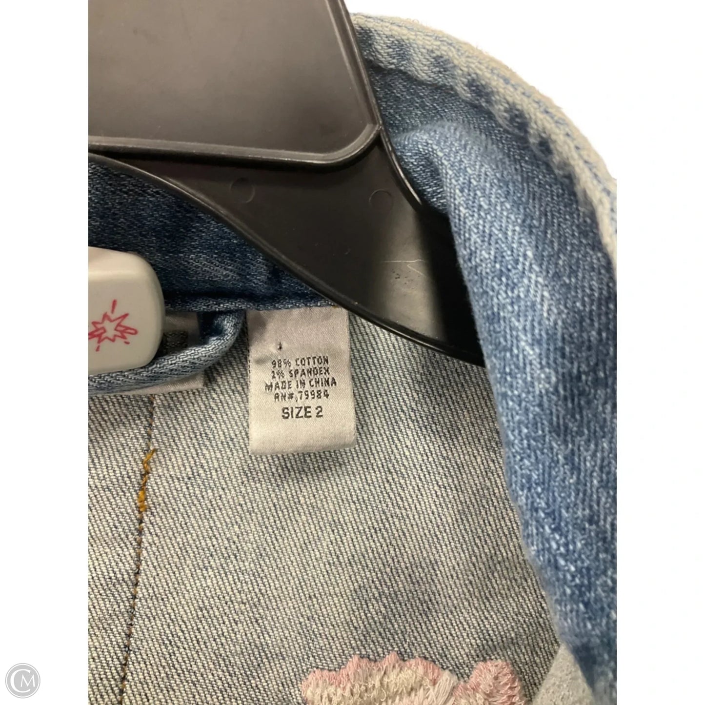 Jacket Denim By Chicos In Blue Denim, Size: L