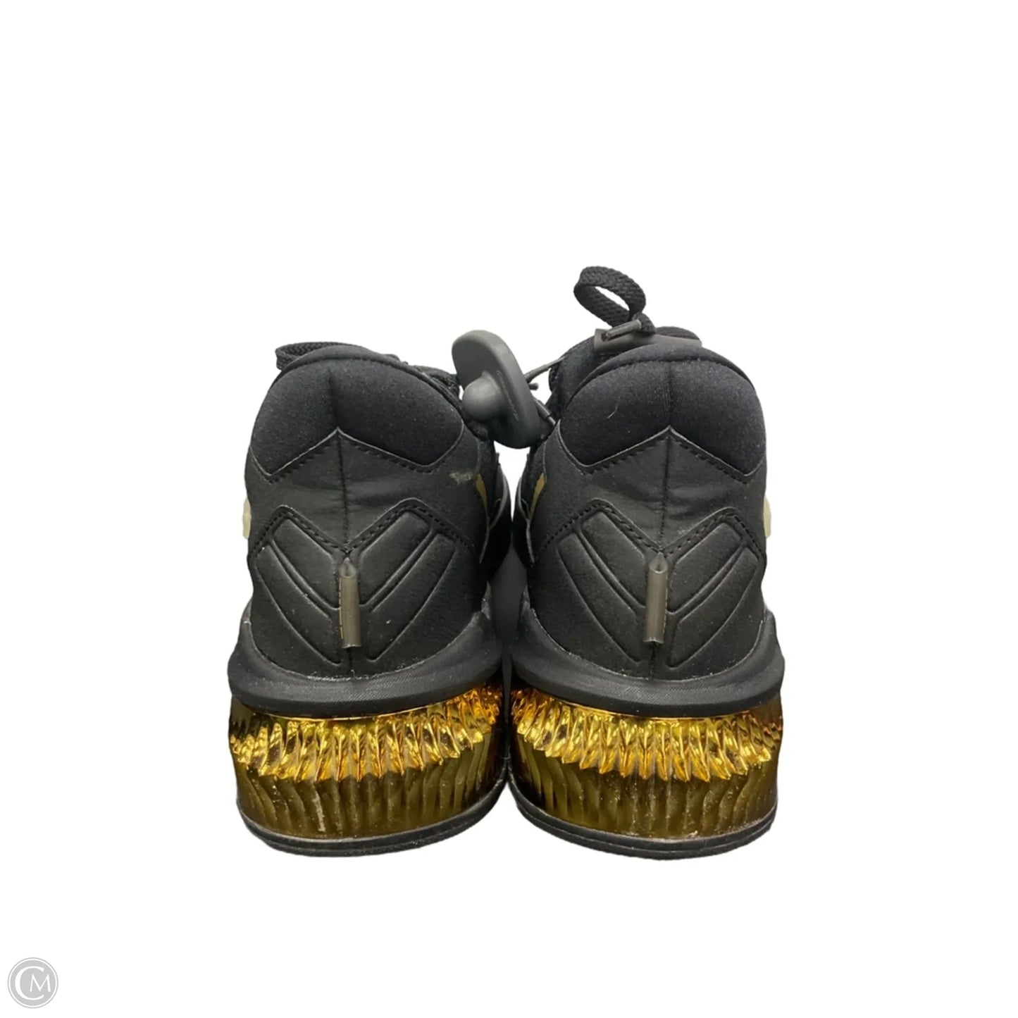 Shoes Athletic By Puma In Black & Gold, Size: 8