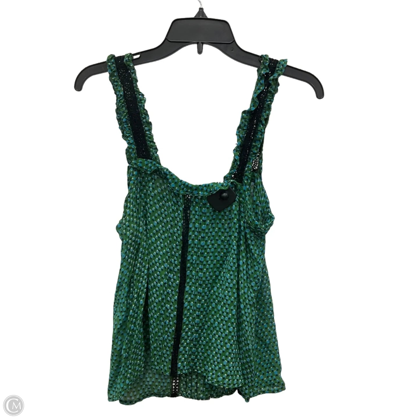 Top Sleeveless By Anthropologie In Green, Size: M