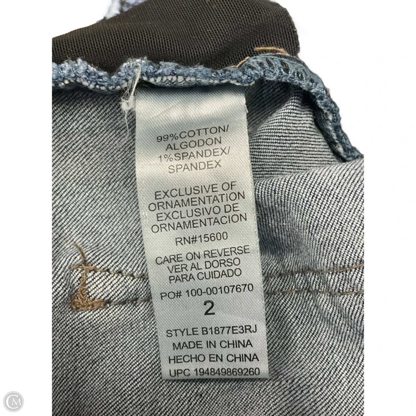 Jeans Skinny By Democracy In Blue Denim, Size: 2