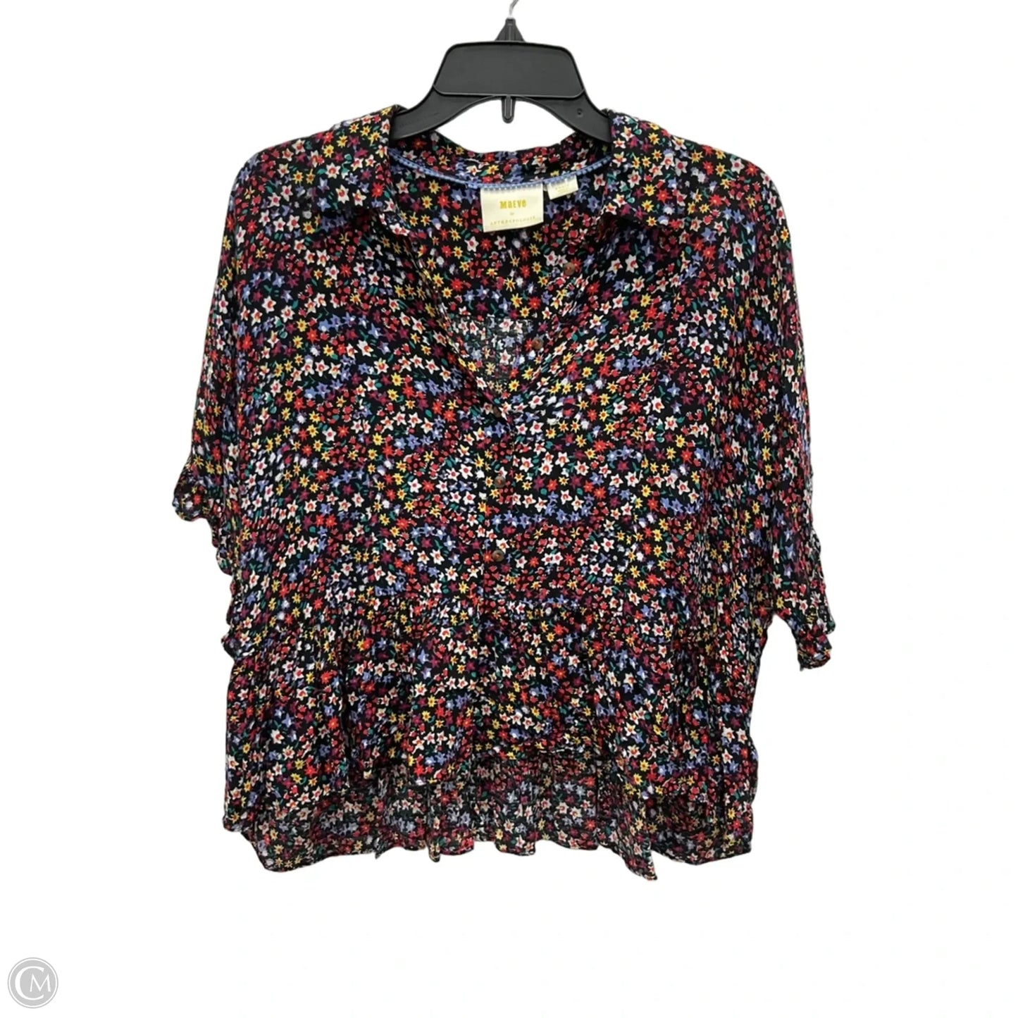 Top Short Sleeve By Maeve In Floral Print, Size: S