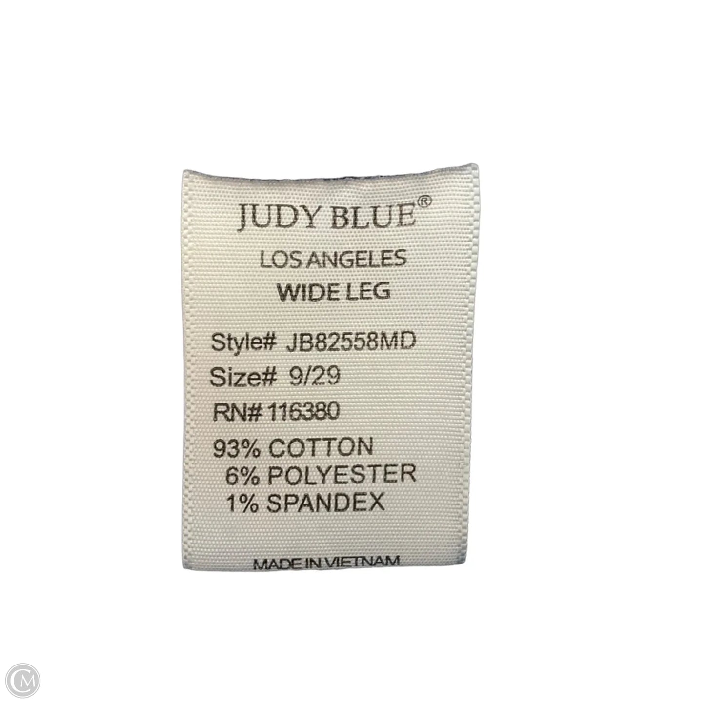 Jeans Wide Leg By Judy Blue In Blue Denim, Size: 6