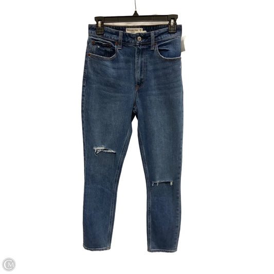 Jeans Skinny By Abercrombie And Fitch In Blue Denim, Size: Osfm