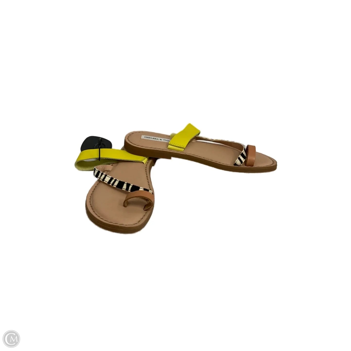 Sandals Flip Flops By Chelsea And Violet In Yellow, Size: 7