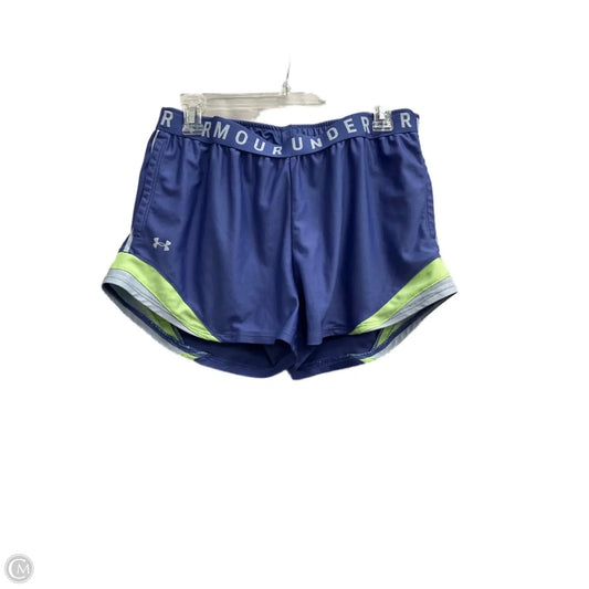 Athletic Shorts By Under Armour In Blue, Size: L