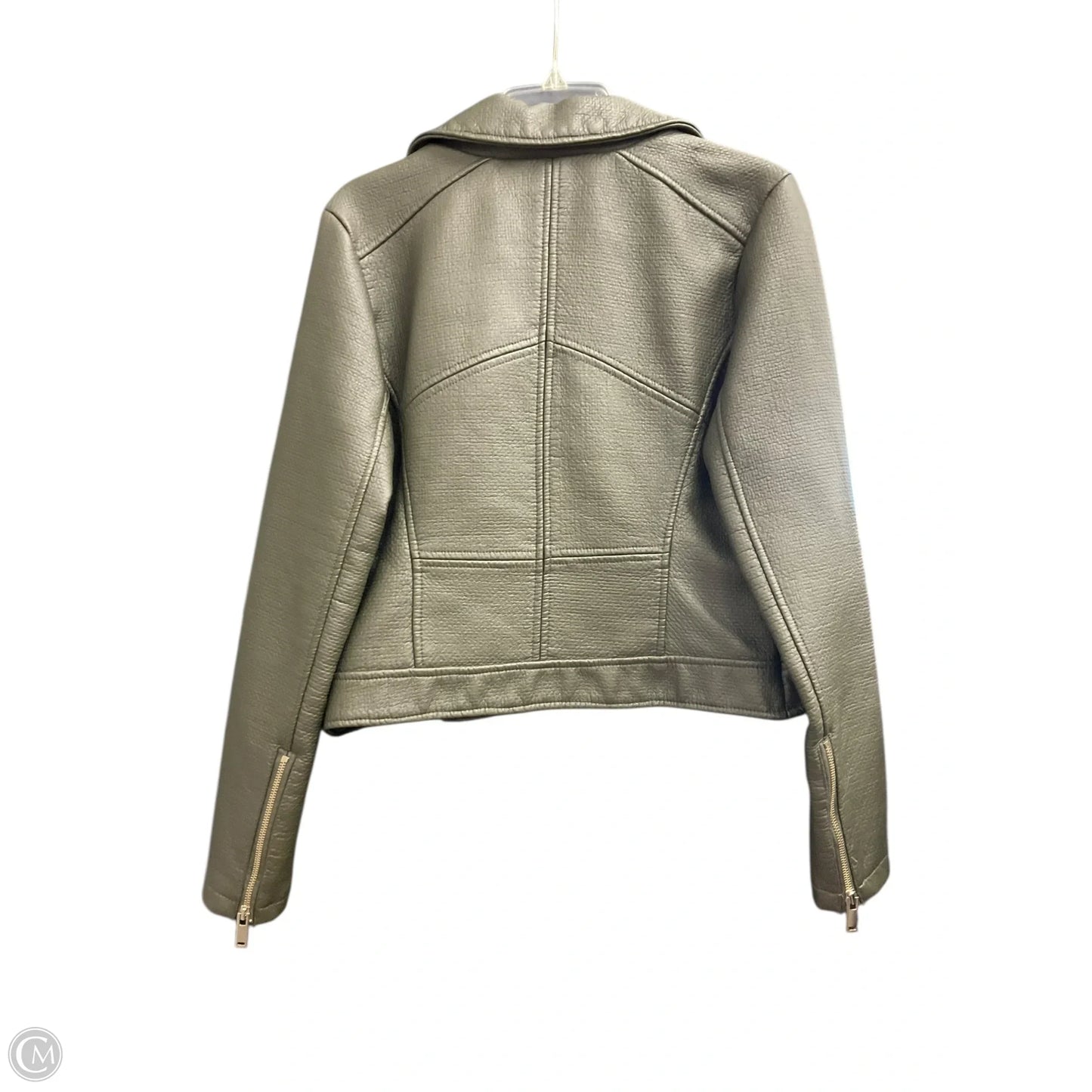 Jacket Moto By New York And Co In Green, Size: M