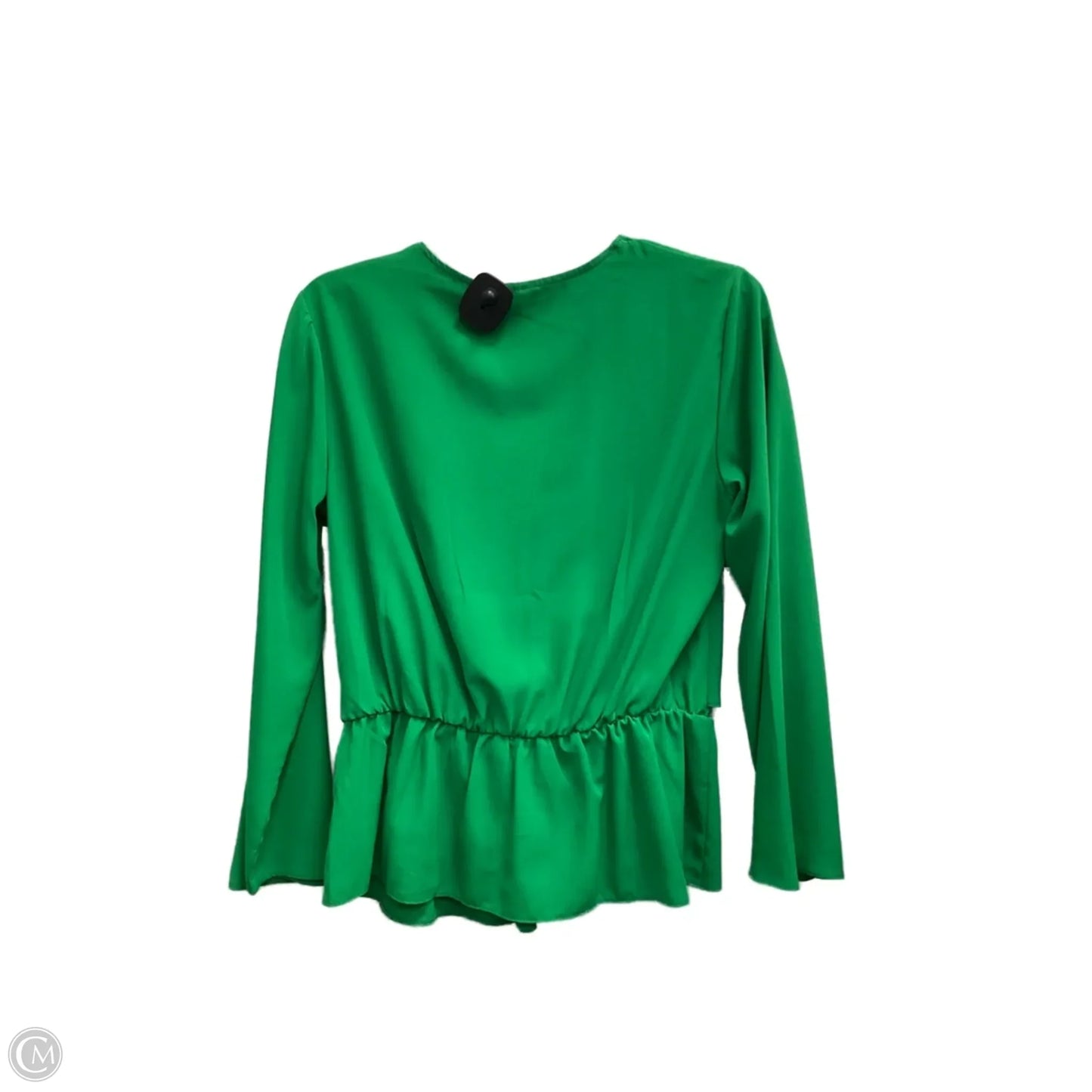 Top Long Sleeve By Top Shop In Green, Size: M
