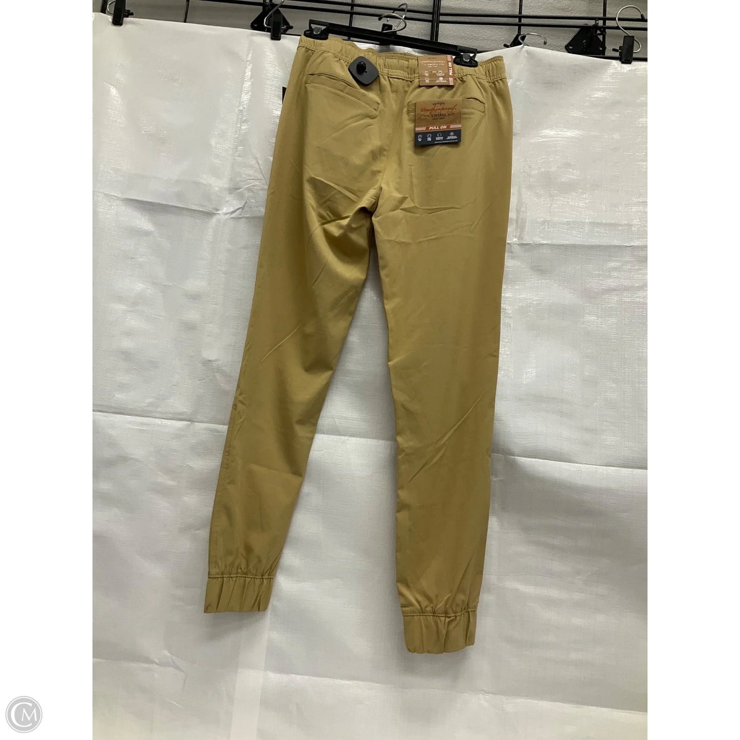 Athletic Pants By Weatherproof In Tan, Size: L