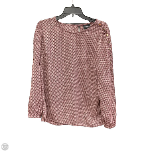 Top Long Sleeve By Liz Claiborne In Maroon, Size: M