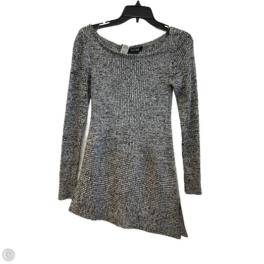 Dress Casual Midi By White House Black Market In Silver, Size: S