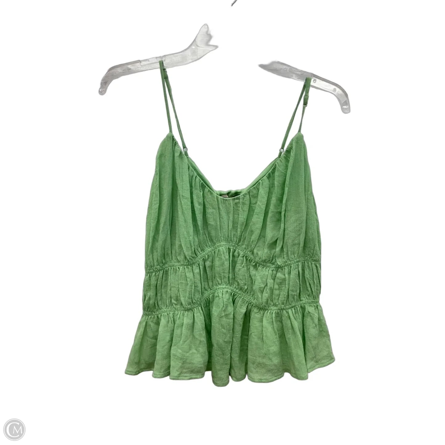 Top Sleeveless By Loft In Green, Size: M