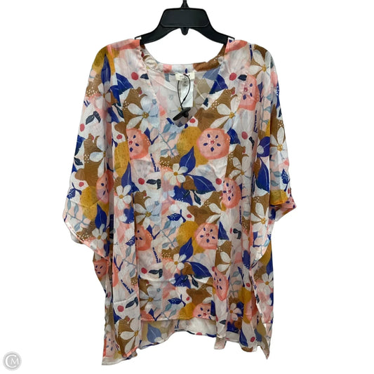 Top Short Sleeve By Umgee In Multi-colored, Size: L