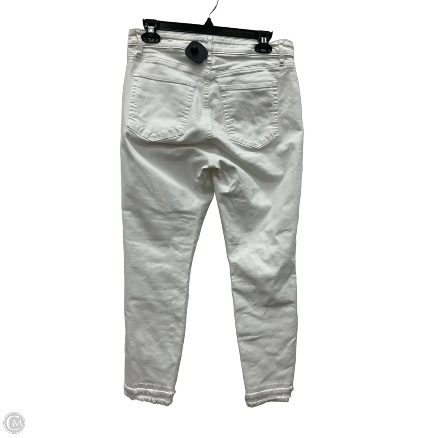Jeans Skinny By Loft In White Denim, Size: 8