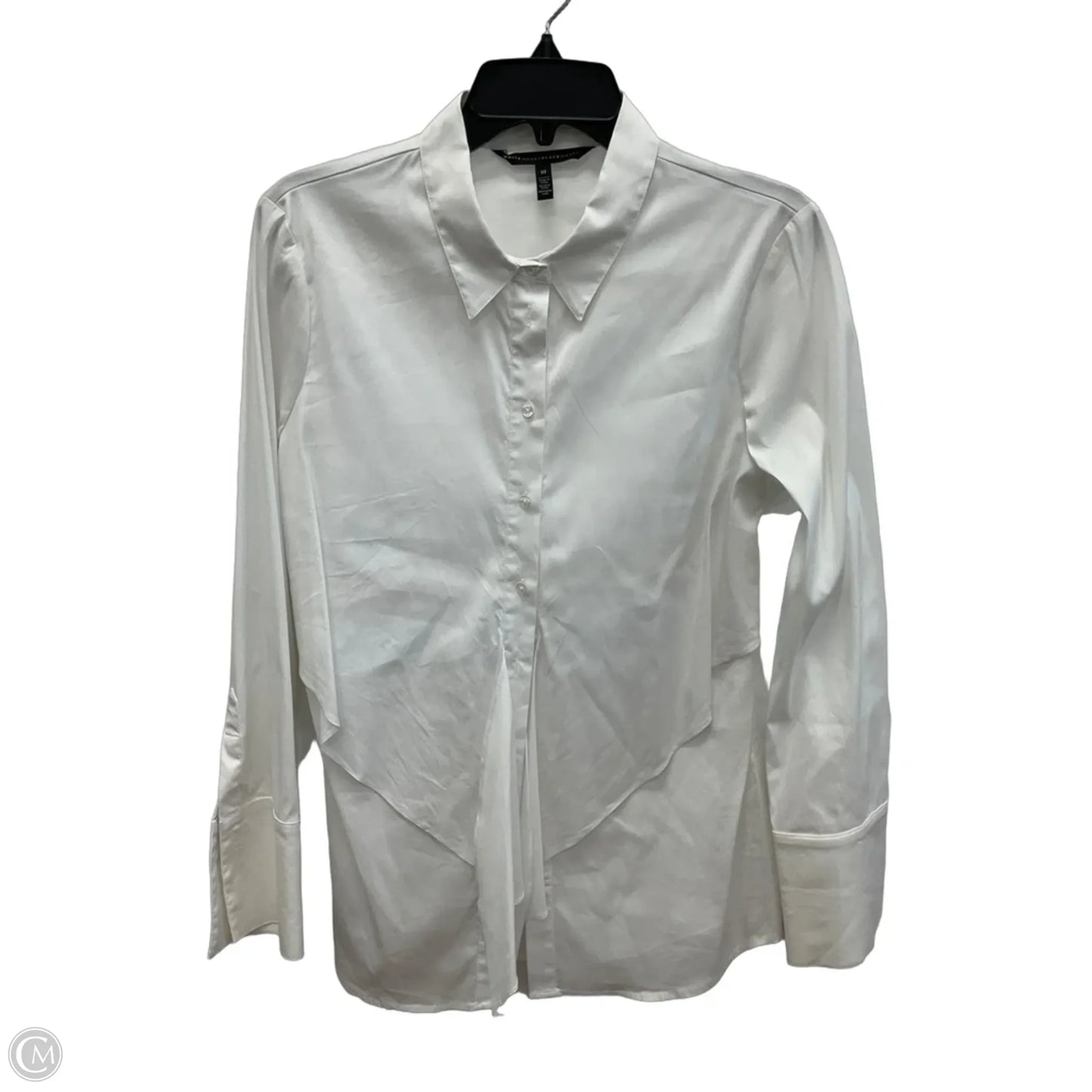 Blouse Long Sleeve By White House Black Market In White, Size: M