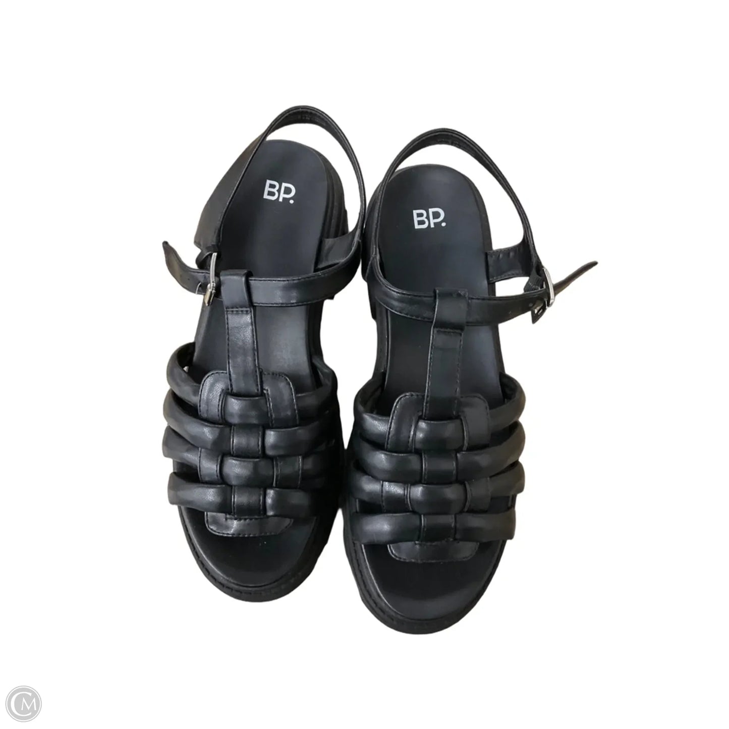 Sandals Heels Platform By Bp In Black, Size: 10
