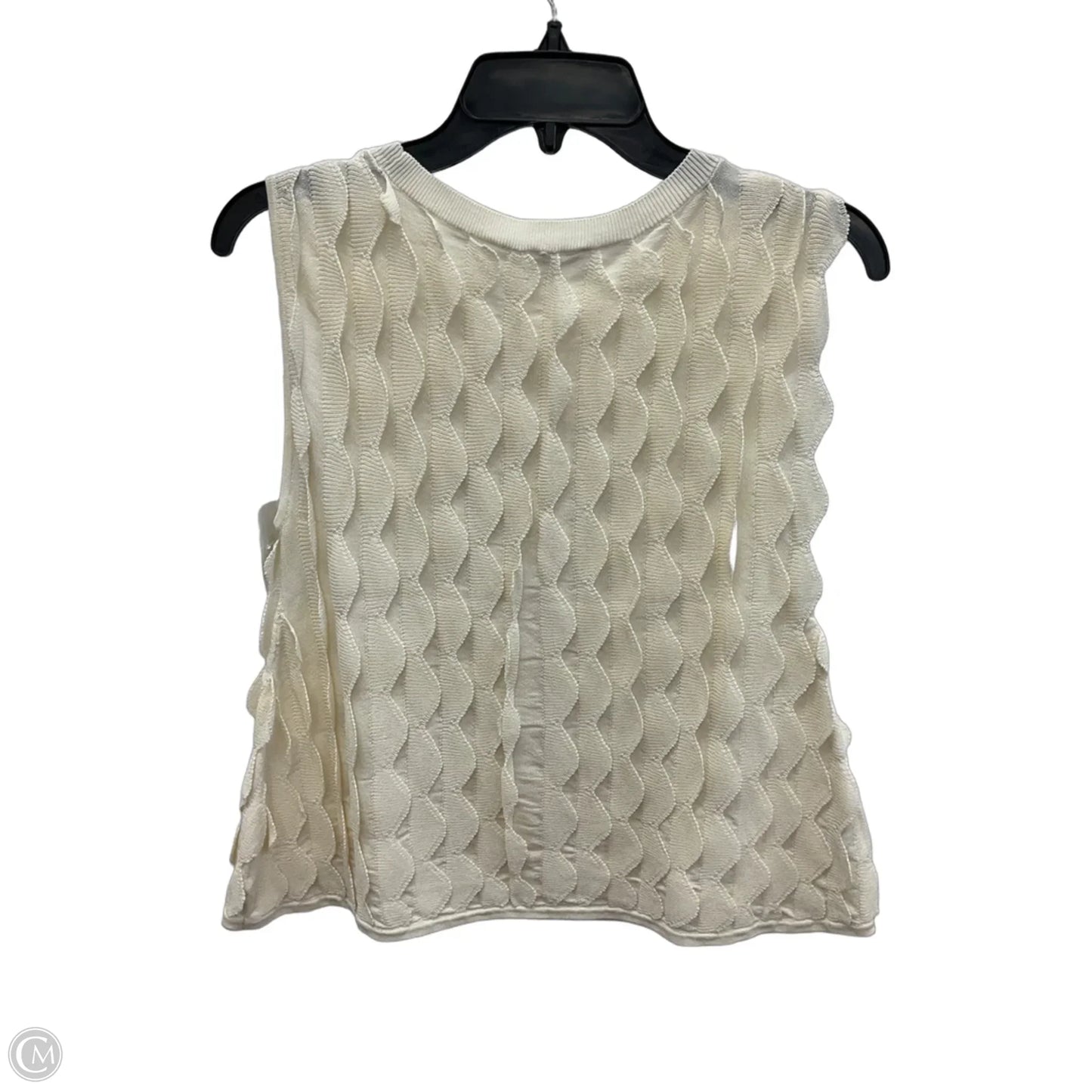 Top Sleeveless By Loft In Cream, Size: S