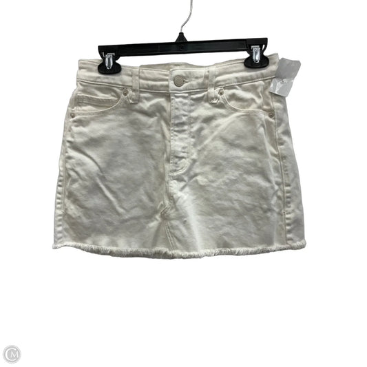 Skirt Mini & Short By Good American In White Denim, Size: 2