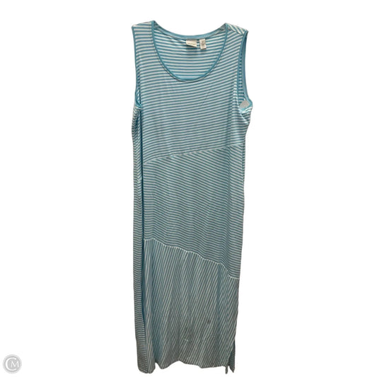 Dress Casual Maxi By Zenergy By Chicos In Striped Pattern, Size: L