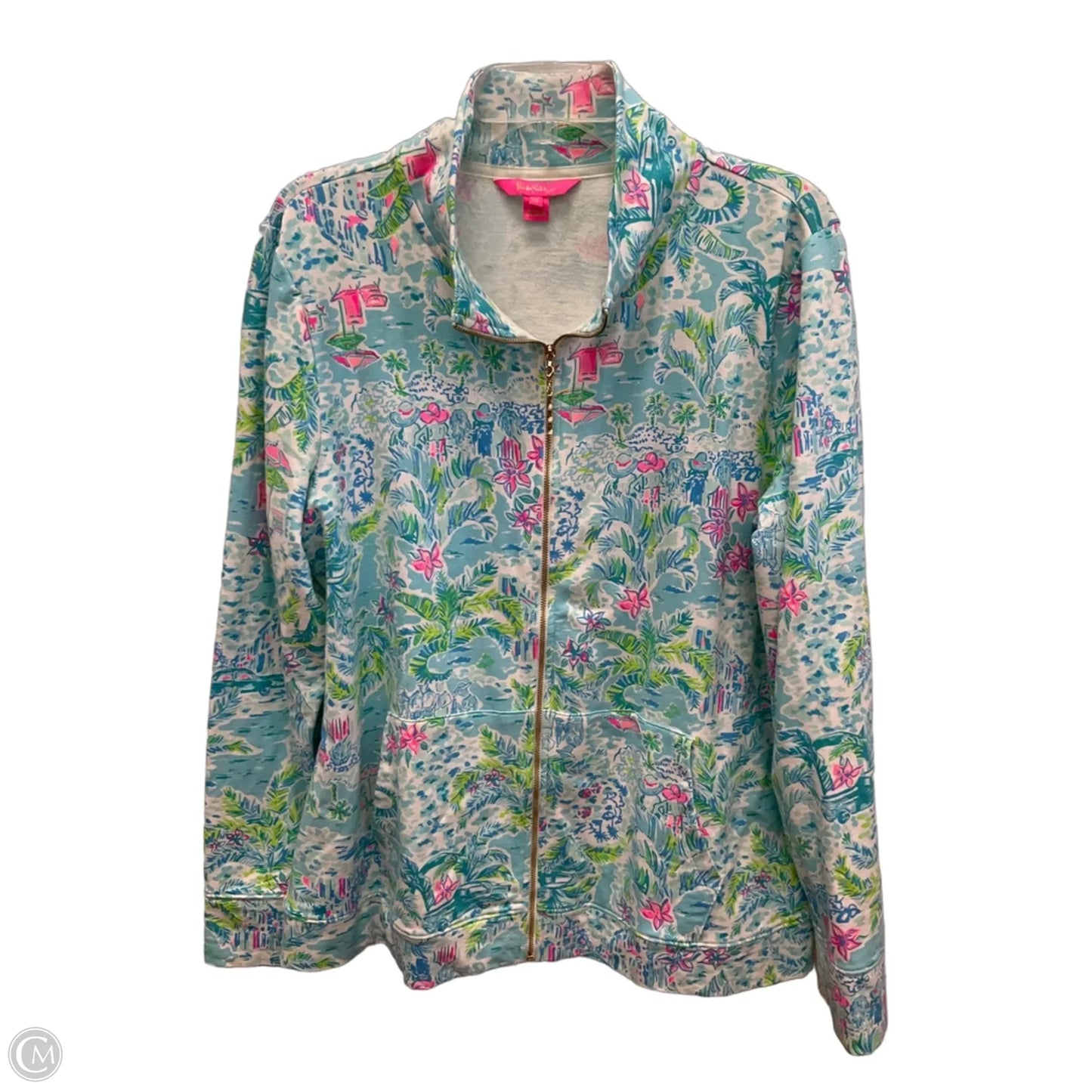 Jacket Designer By Lilly Pulitzer In Blue, Size: Xl