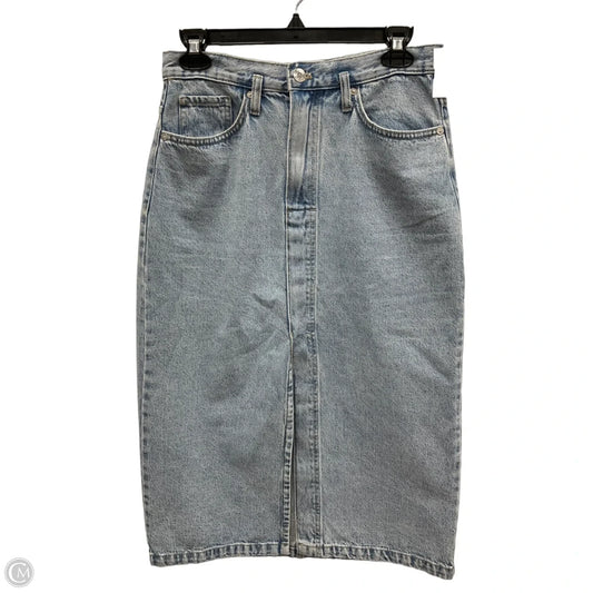 Skirt Midi By Mng In Blue Denim, Size: 4